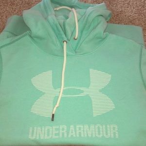 Long Under Armour Teal Hooded Sweatshirt